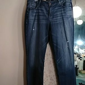 Lane Bryant straight leg blue jeans